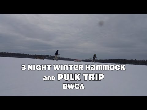 3 Night Winter Hammock and Pulk Trip in BWCA