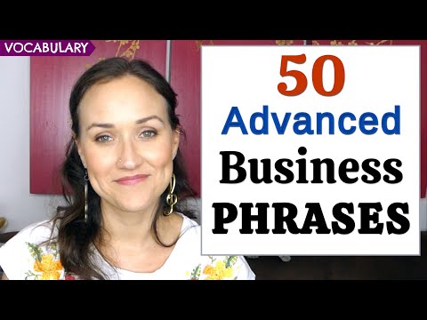 50 Advanced Business English Phrases and Expressions | English Vocabulary