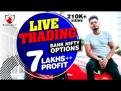 7 Lakhs ++ Live Trading Profits || BankNifty Options || Anish Singh Thakur || Booming Bulls