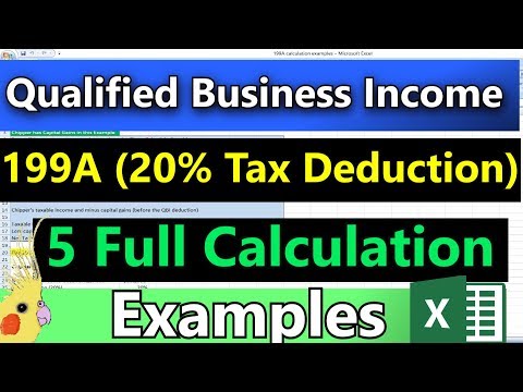 (How to Calculate the 20% 199A QBI Deduction) - Very Detailed (20% Business Tax Deduction Explained)