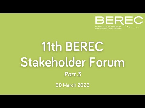 Accessible future for end users with disabilities - 11th BEREC Stakeholder Forum
