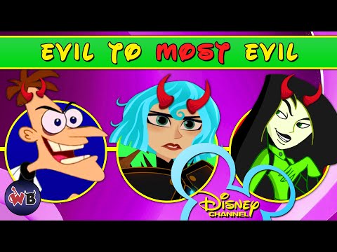 Animated Disney Channel Villains: Evil to Most Evil