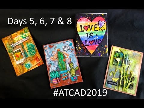 Artist Trading Cards - 5, 6, 7, & 8 #ATCAD2019