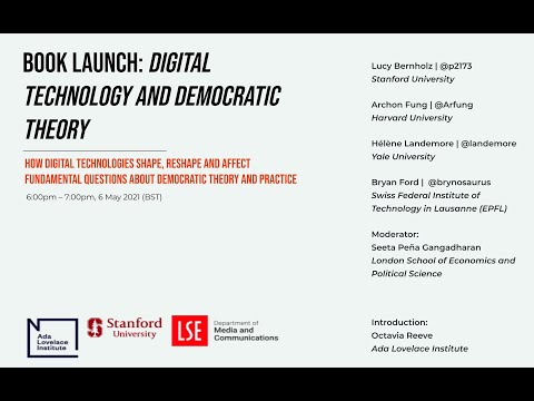 Book launch: Digital Technology and Democratic Theory