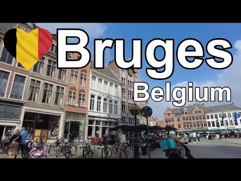 Bruges, Belgium Walking Tour (with Subtitles) - July 2021