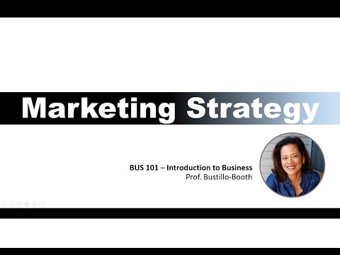 BUS 101 - Intro to Business - Marketing Overview