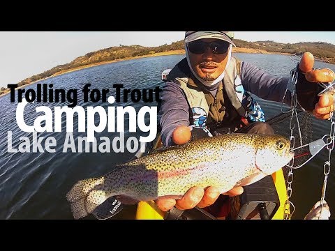 Camping and Trolling for Trout at Lake Amador