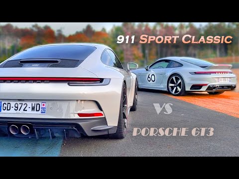 Choix difficile : Porsche 992 GT3 Touring ou Sport Classic 2023 (Roadtrip au Mans)