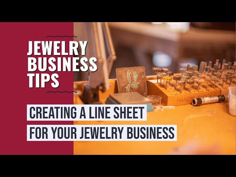 Creating a Line Sheet for your Jewelry Business