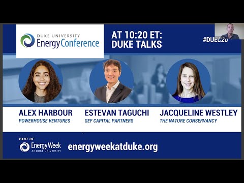 Duke University Energy Conference 2020: Investing in Energy & Environmental Technologies