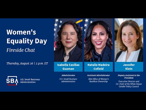 Economic Equality for Women Entrepreneurs: A Conversation in Celebration of Women’s Equality Day