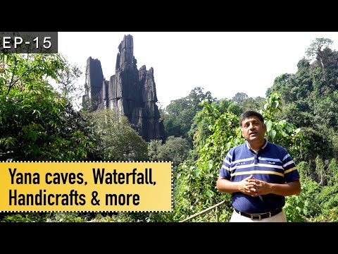 EP 15 Yellapur to Murudeshwar | Yaana caves, Vibhuti falls, Kumta handicrafts