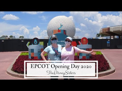 EPCOT Opening Day Vlog | Walt Disney World Reopening - TheDisneySisters