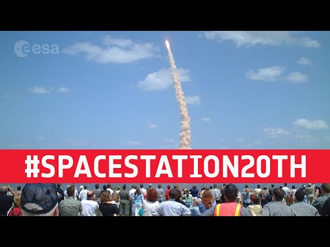 ESA astronauts celebrate 20 years on the International Space Station