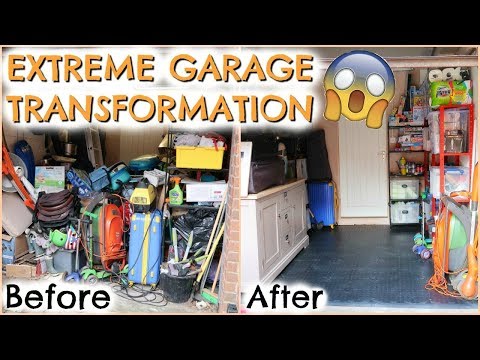 EXTREME GARAGE TRANSFORMATION | DECLUTTER + KONMARI  |  GARAGE TOUR