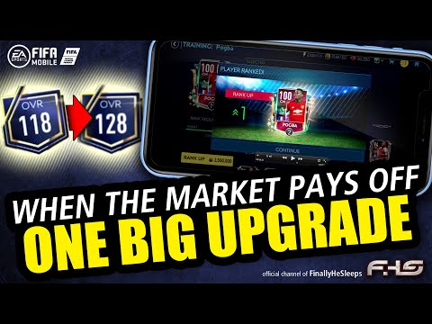 FIFA Mobile - CASHING IN ON MARKET INVESTMENTS for a HUGE One-Day 10 OVR Upgrade!