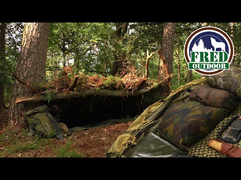 FRED OUTDOOR SURVIVAL PART 5 - Shelter! 