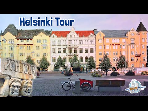 Helsinki Finland City Walking Tour | Beautiful in the Snow 2022