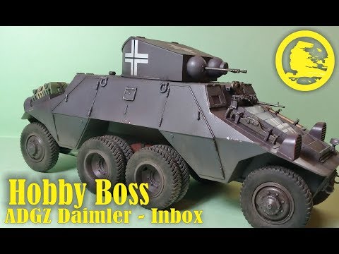 Hobby Boss 1/35 ADGZ Daimler (#83889) full build (part 1 - Inbox, history, livery)