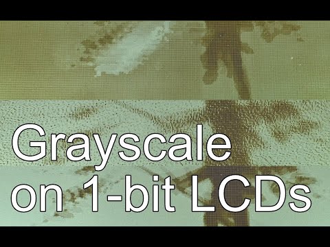 How does grayscale on monochrome LCD work