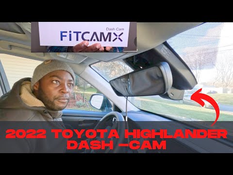 How to Install a FitCamX Dash-cam on a 2022 Toyota highlander