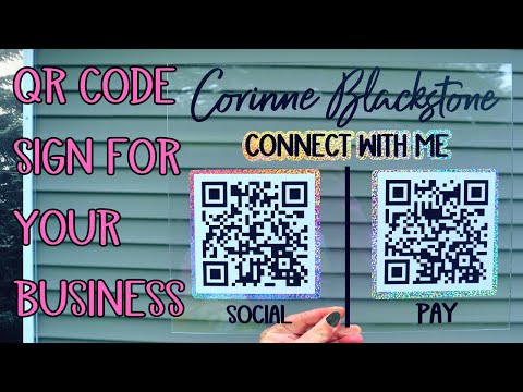How to make QR scan code acrylic plaque for your business Acrylic Social media sign for craft shows