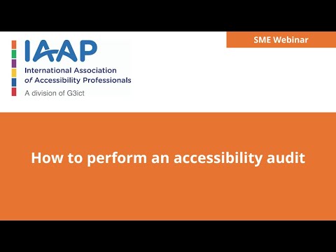 How to perform an accessibility audit