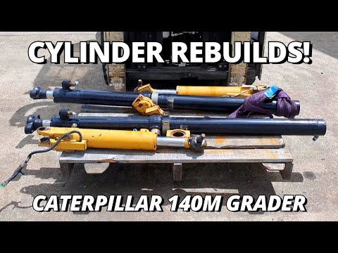 Hydraulic Cylinder Rebuilds | This CAT 140M Grader NEEDS Repair | Part 2