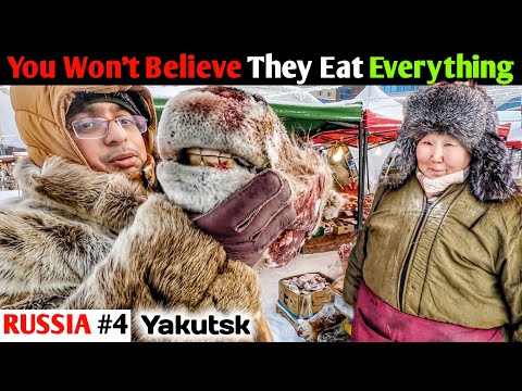 Insane Frozen Animal Market of World's Coldest City (Yakutsk, Russia )