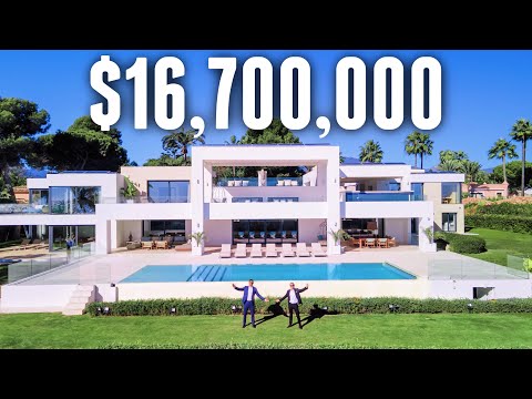 INSIDE a $16,700,000 Eco-Friendly Modern Mediterranean MEGA MANSION