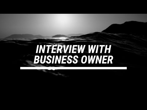 Interviewing for Story With Business Owner Mr. G