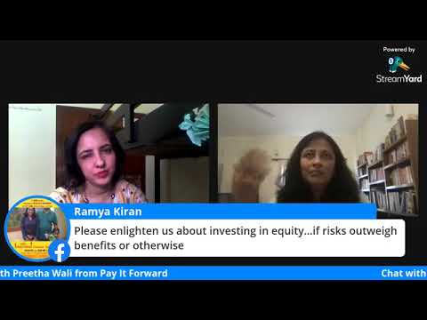 Introduction to Investments & Savings with Preetha Wali, Co-founder, Pay it Forward.