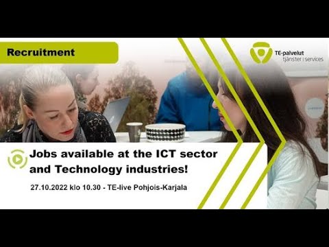 Jobs available at the ICT sector and Technology industries!