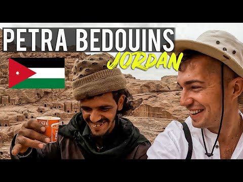 Kind BEDOUINS IN PETRA invited us for tea  البدو الطيبون في البتراء عزمونا لشرب الشاي