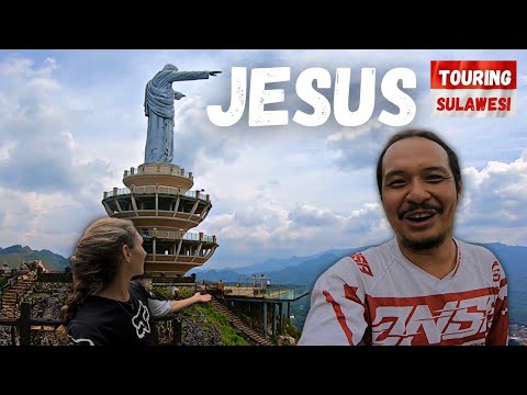 Largest JESUS CHRIST Statue & Camping in Lo´Lai | Toraja | Motor Touring SULAWESI  [S2-E33]