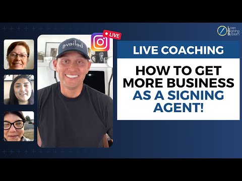 Live 1-on-1 Coaching: How to Get Business as a Notary Public Loan Signing Agent!