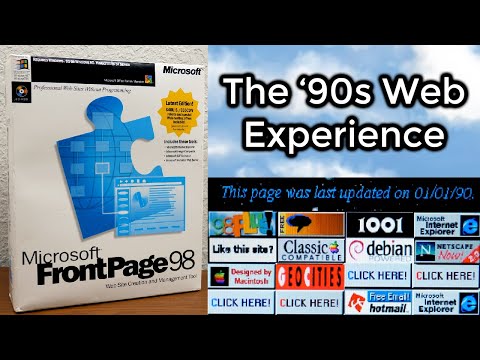 Making a ’90s Style Website With Microsoft FrontPage 98!