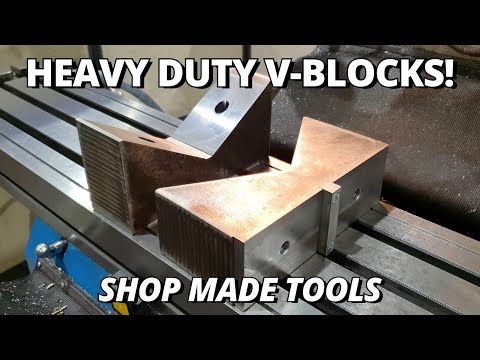 Making a Pair of HEAVY DUTY V-Blocks | Shop Made Tools