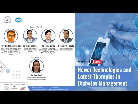 Nov 19 ESI Facebook Live Newer Technologies and Latest Therapies in Diabetes Management
