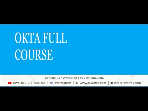 Okta Full course | Okta training| Okta interview preparation