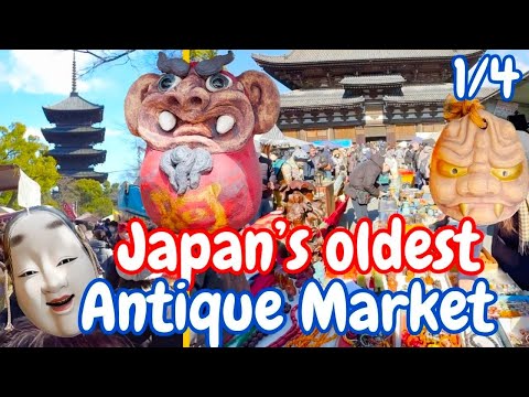 Oldest Flea Market In Japan, Travel Kyoto Thrifting, 1/4