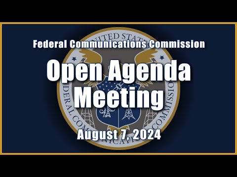 Open Commission Meeting - August 2024