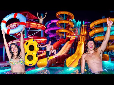 OVERNIGHT in NEW $90,000,000 WATERPARK!