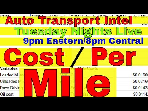 Owner Operator Trucking Business Calculating Transport Cost Per Mile
