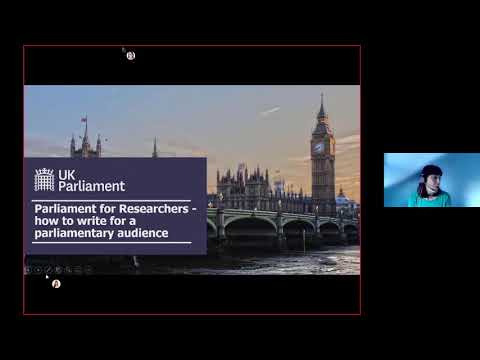 Parliament for Researchers: how to write for a parliamentary audience