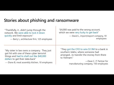 Protect against phishing and other cyberthreats with Microsoft 365 Business | THR3082