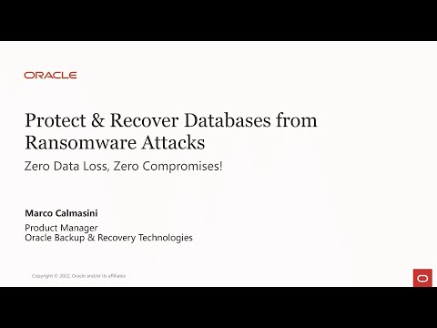 Protect and recover databases from ransomware attacks
