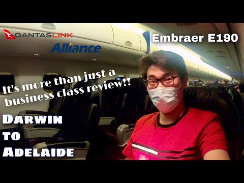QantasLink Business Class Embraer E190 wet-leased from Alliance, Darwin to Adelaide - How was it?