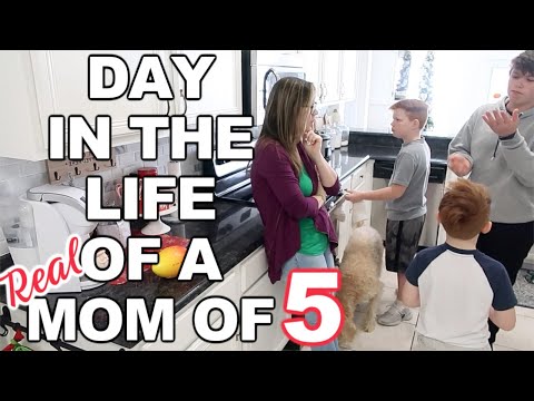 REAL & RAW DAY IN THE LIFE OF A MOM OF 5 | TO DO LIST | SPEED CLEANING SAHM ROUTINE
