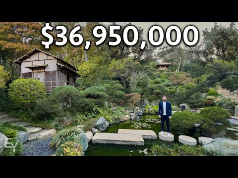 Secret Japanese Garden in a Los Angeles Mega Mansion!